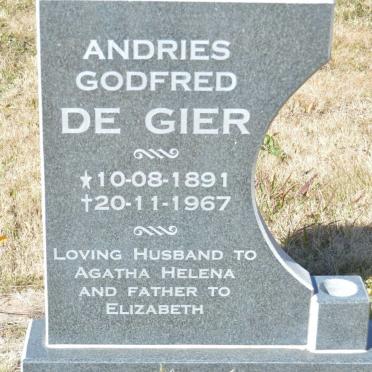 GIER Andries Godfred, de 1891-1967
