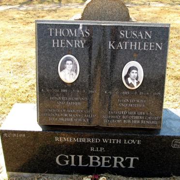 GILBERT Thomas Henry 1919-1963 &amp; Susan Kathleen 1915-1999