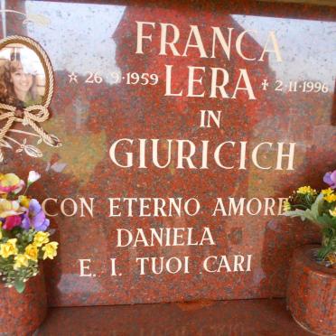 GIURICICH Franca Lera 1959-1996