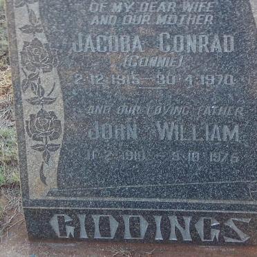 GIDDINGS John William 1910-1976 &amp; Jacoba Conrad 1915-1970