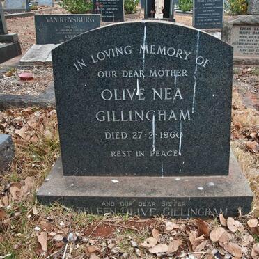 GILLINGHAM Olive Nea -1960 :: GILLINGHAM Kathleen Olive