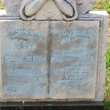 GIBBS Maureen Mary, REES 1935-1978