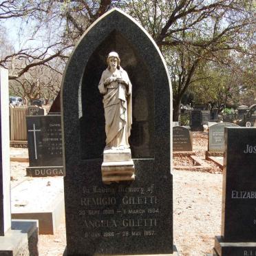 GILETTI Remicio 1889-1964 &amp; Angela 1896-1957