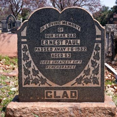 GLAD Ernest Paul -1952