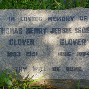 GLOVER Thomas Henry 1883-1951 &amp; Jessie Isobel 1896-1984