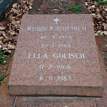 GOLISCH Rudolf 1908-1955 &amp; Ella 1906-1983