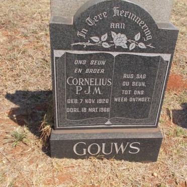 GOUWS Cornelius P.J.M. 1926-1966
