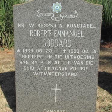 GODDARD Robert Emmanuel 1968-1990