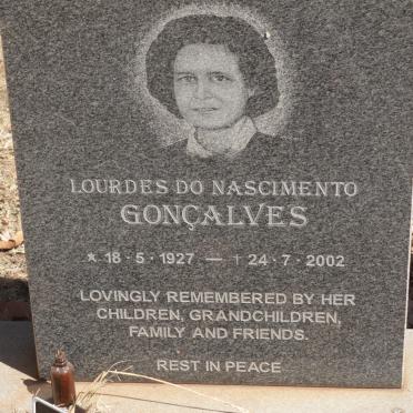 GONCALVES Lourdes Do Nascimento 1927-2002