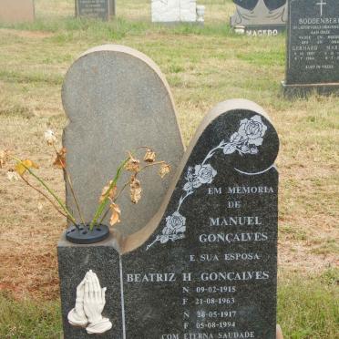 GONCALVES Manuel 1915-1963 &amp; Beatriz H. 1917-1994