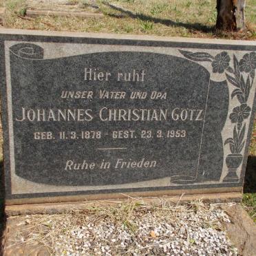 GOTZ Johannes Christian 1878-1953