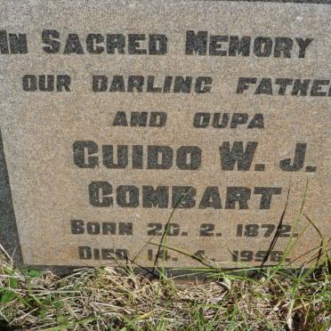GOMBART Guido W.J. 1872-1956