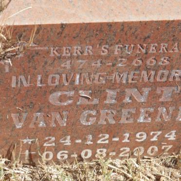 GREENEN Clint, van 1974-2007