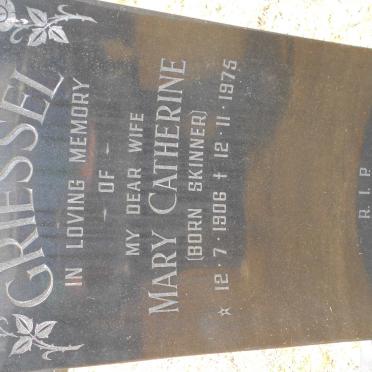 GRIESSEL Mary Catherine nee SKINNER 1906-1975