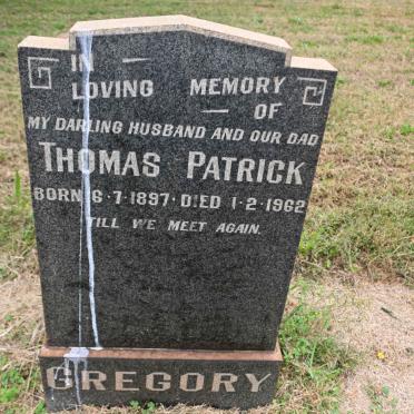 GREGORY Thomas Patrick 1897-1962