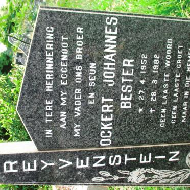 GREYVENSTEIN Ockert Johannes Bester 1952-1982