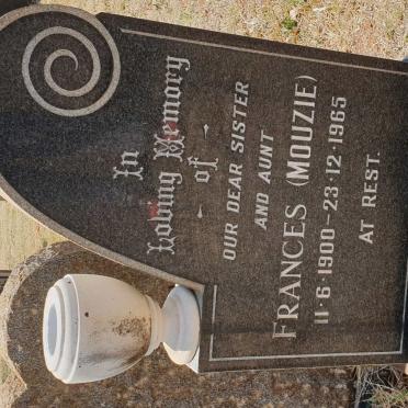 GREEFF Frances nee MOUZIE 1900-1965