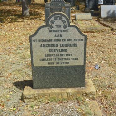 GREYLING Jacobus Lourens 1927-1948