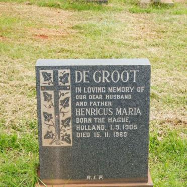 GROOT Henricus Maria, de 1905-1969