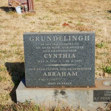 GRÜNDELING Abraham 1927- &amp; Cynthia 1931-2995