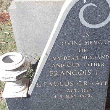 GRAAFF Francois E., de PAULUS 1929-1972