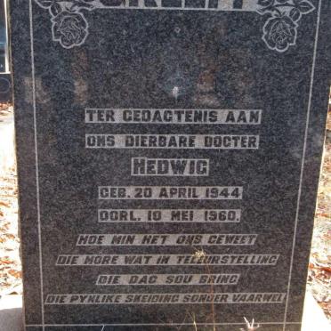 GREEFF Hedwig 1944-1960