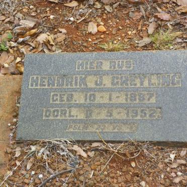 GREYLING Hendrik J. 1887-1952