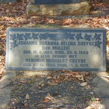 GREYBE Hendrik Herholdt 1860-1919 &amp; Johanna Susanna Helena MULLER 1866-1943