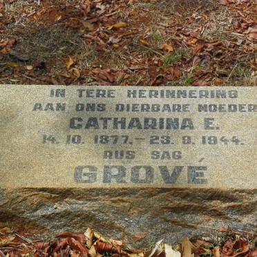 GROVÉ Catharina E. 1877-1944