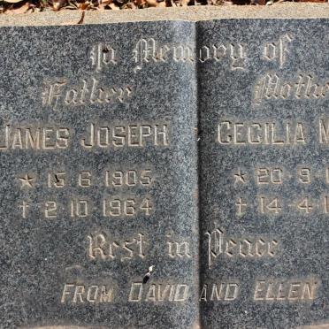 GRAY James Joseph 1905-1964 &amp; Cecilia Maria 1907-1965