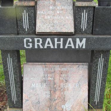 GRAHAM Ockert 1941- &amp; Marie 1946-1992