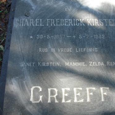 GREEFF M.D.J. 1931- :: KIRSTEIN Charel Frederick 1957-1982 