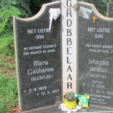 GROBBELAAR Maria Catharina 1935-1987 :: GROBBELAAR Johannes Jacobus 1958-2018