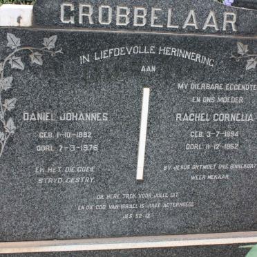 GROBBELAAR Daniel Johannes 1892-1976 &amp; Rachel Cornelia 1894-1952