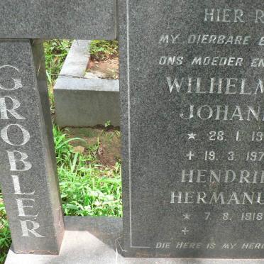 GROBLER Hendrik Hermanus 1918- &amp; Wilhelmina Johanna 1914-1973