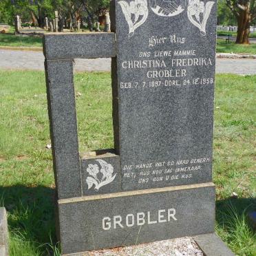 GROBLER Christina Fredrika 1897-1958