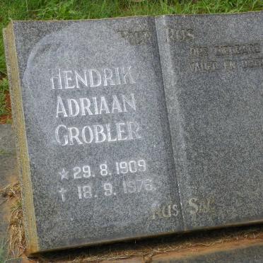 GROBLER Hendrik Adriaan 1909-1976