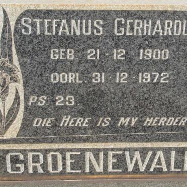 GROENEWALD Stefanus Gerhardus 1900-1972