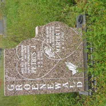 GROENEWALD Petrus J. 1926-1993 &amp; Martha I.L. 1927-