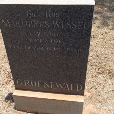 GROENEWALD Marthinus Wessel 1897-1976