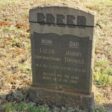 GREEN Harry Thomas 1882-1966 &amp; Lizzie CRUICKSHANK 1878-1964