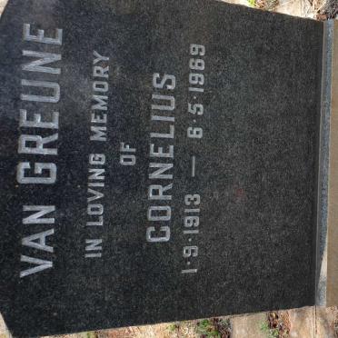 GREUNE Cornelius, van 1913-1969