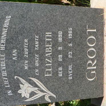 GROOT Elizabeth 1890-1965