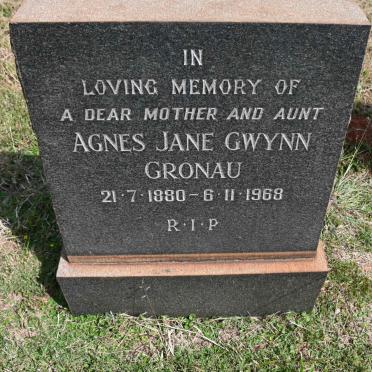 GRONAU Agnes Jane Gwynn 1880-1968