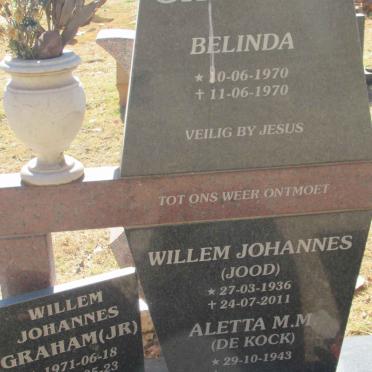 GRAHAM Willem Johannes 1936-2011 :: GRAHAM Aletta M.M. DE KOCK 1943-