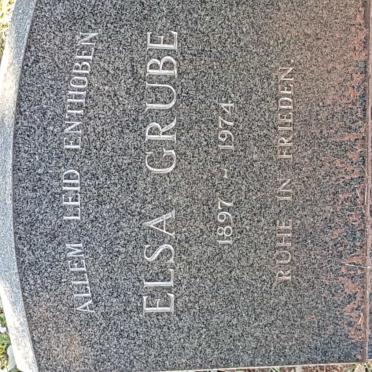 GRUBE Elsa 1897-1974