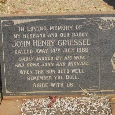 GRIESSEL John Henry -1966