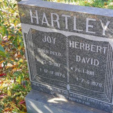 HARTLEY Herbert David 1911-1979 &amp; Joy REED 1917-1975