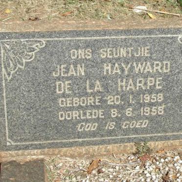 HARPE Jean Hayward, de la 1958-1958