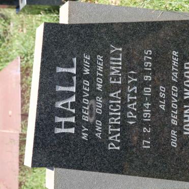HALL John Wood 1902-1991 &amp; Patricia Emily 1914-1975
